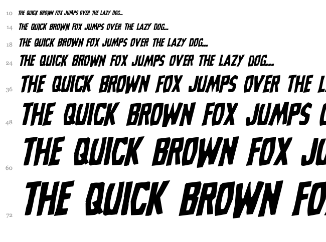 Grim Ghost font waterfall