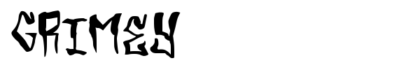 Grimey font
