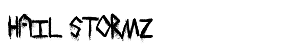 Hail Stormz font