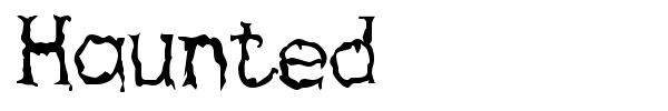 Haunted font