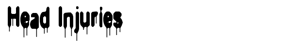 Head Injuries font