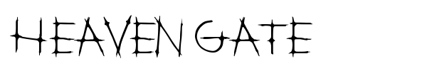 Heaven Gate font