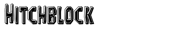 Hitchblock font preview