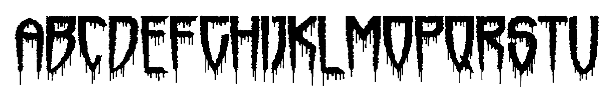 Horrorfind + Horrormaster font preview