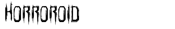 Horroroid font