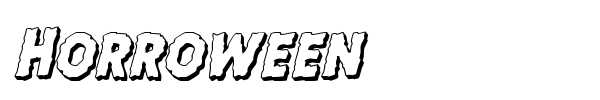 Horroween font preview