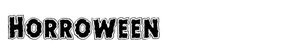 Horroween font preview