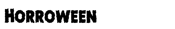 Horroween font preview