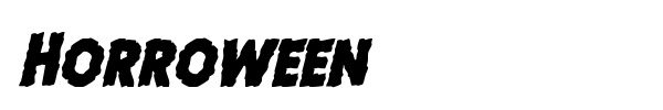 Horroween font preview
