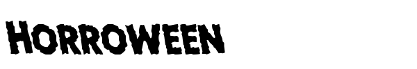 Horroween font preview