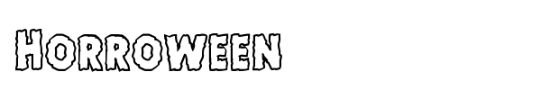 Horroween font preview