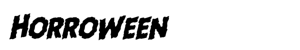 Horroween font preview