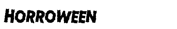 Horroween font preview