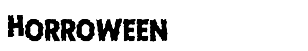 Horroween font preview