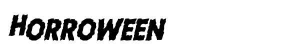 Horroween font preview
