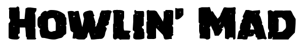 Howlin' Mad font preview