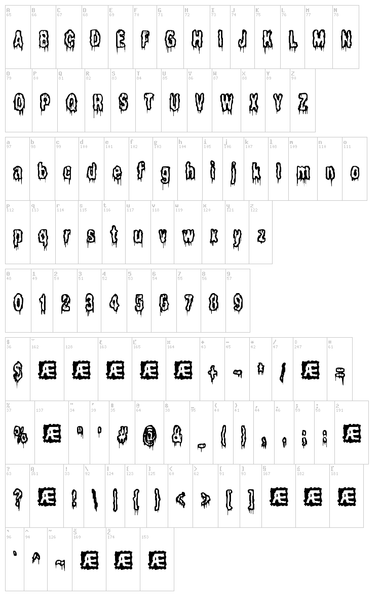 It lives in the Swamp font map