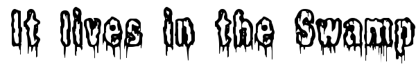 It lives in the Swamp font