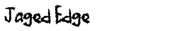 Jaged Edge font
