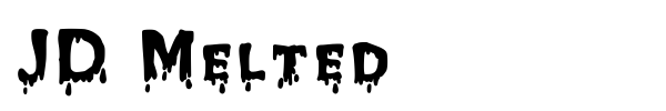 JD Melted font