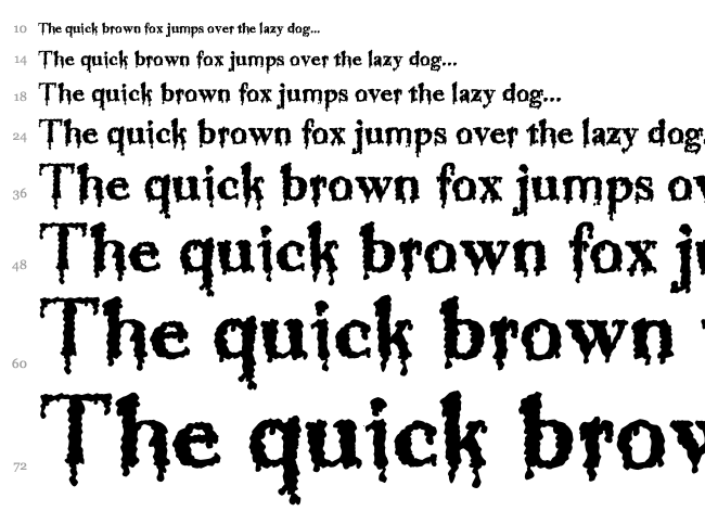 Jinkeez font waterfall