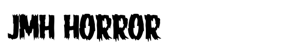 JMH Horror font