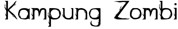 Kampung Zombie font