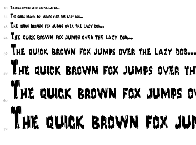 Karloff font waterfall