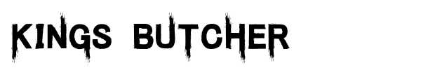 Kings Butcher font