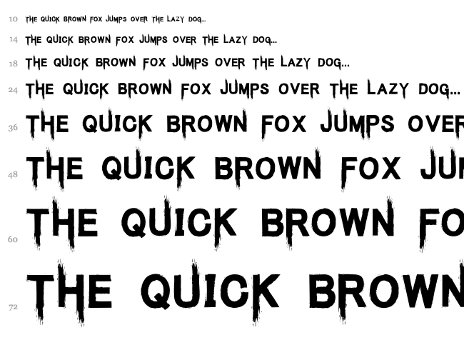 Kings Butcher font waterfall