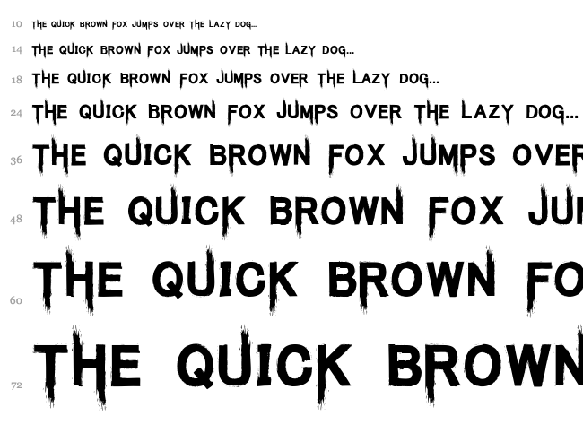 Kings Butcher font waterfall