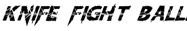 Knife Fight Ballet font preview
