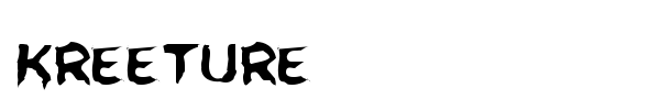 Kreeture font