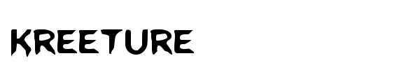 Kreeture font preview