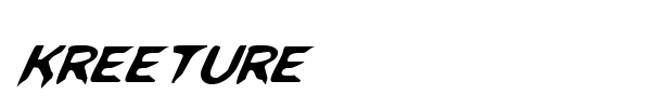 Kreeture font preview