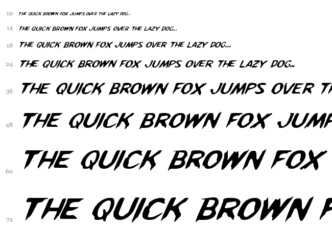 Kreeture font waterfall