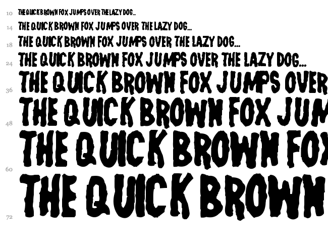 Last Man on Earth font waterfall