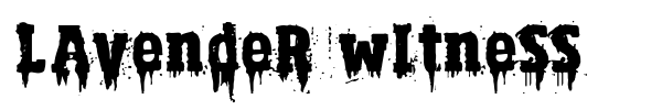 Lavender Witness font