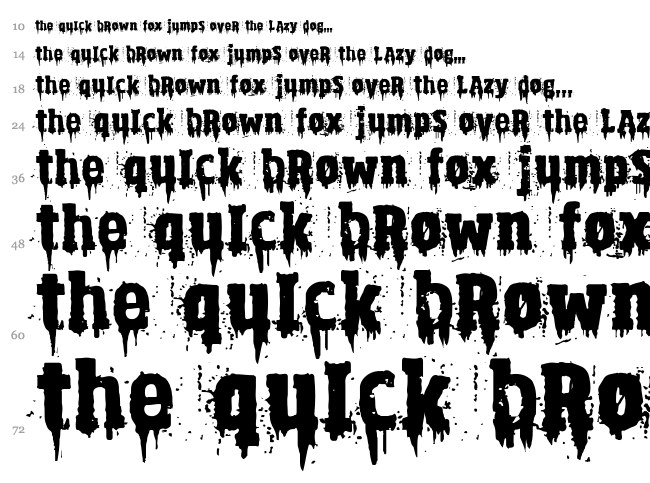 Lavender Witness font waterfall