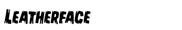 Leatherface font