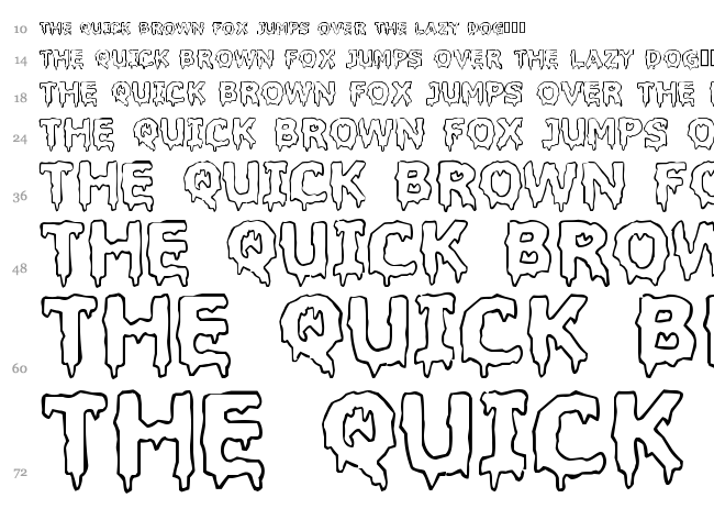 Liquidism font waterfall