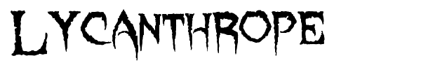 Lycanthrope font