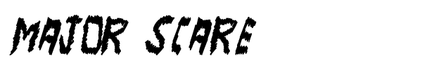 Major Scare font