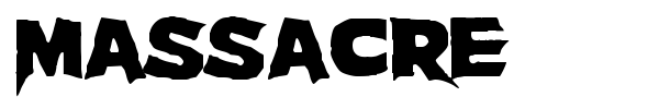Massacre font