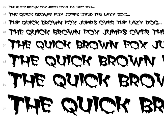 Matter Of Fact font waterfall