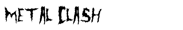 Metal Clash font preview