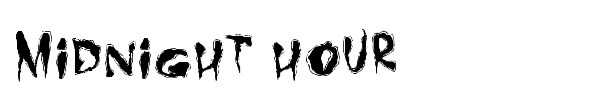 Midnight Hour font