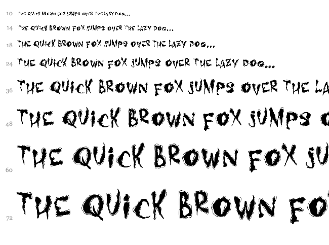 Midnight Hour font waterfall