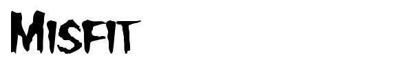 Misfit font