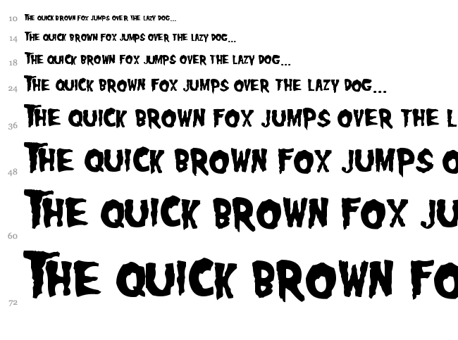 Misfits font waterfall
